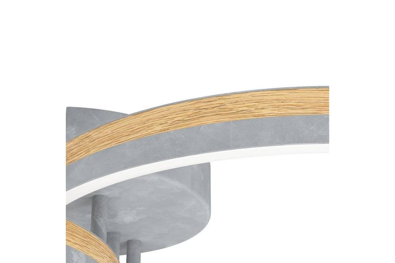 Takbelysning Eglo Cadinaro Grå/Tre Rund - Belysning - Innendørsbelysning & Lamper - Taklampe - Pendellamper & Hengelamper