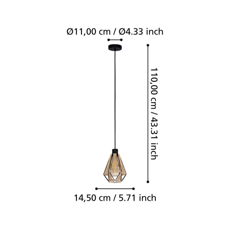Taklampe Adwickle - 14,5 cm - Belysning - Innendørsbelysning & Lamper - Taklampe - Pendellamper & Hengelamper