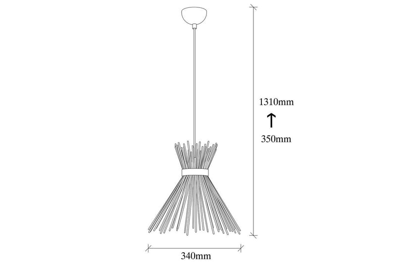 Taklampe Afroz Svart Enkeltkontakt - Enkeltkontakt - Belysning - Innendørsbelysning & Lamper - Taklampe - Pendellamper & Hengelamper