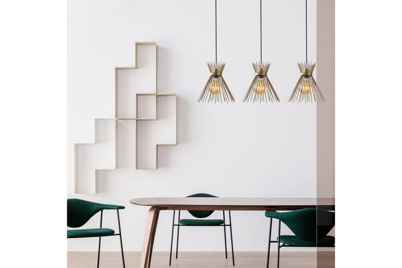 Taklampe Afroz Svart Tre Stikkontakt - Tre Stikkontakt - Belysning - Innendørsbelysning & Lamper - Taklampe - Pendellamper & Hengelamper