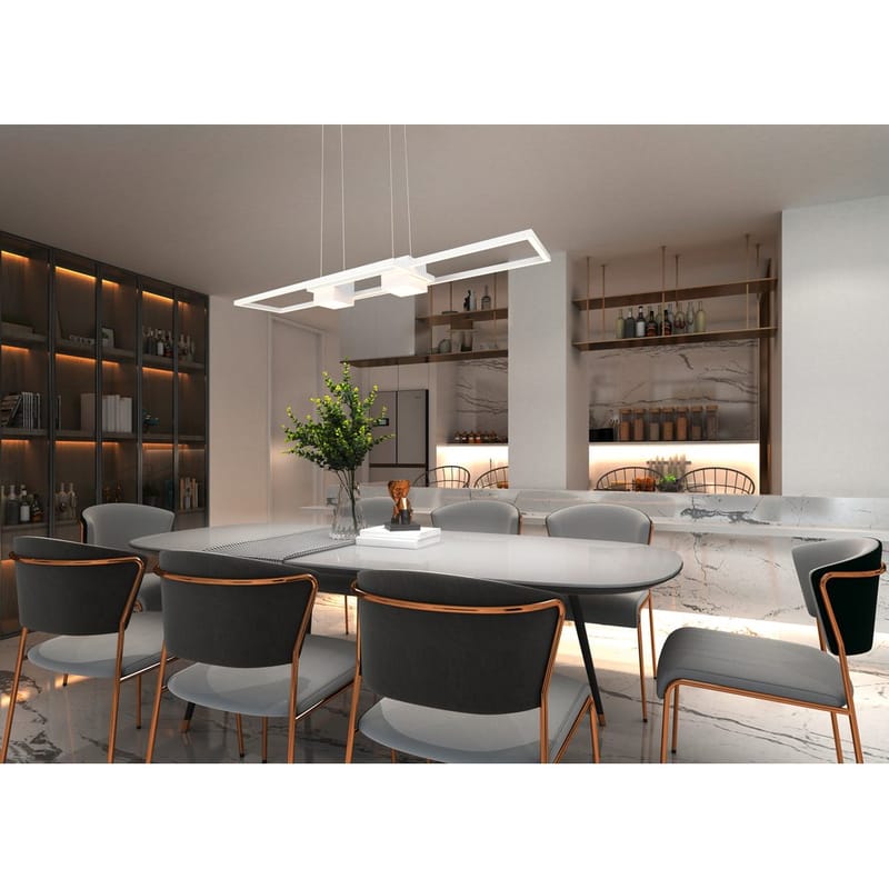 Taklampe Albany - Matt hvit - Belysning - Innendørsbelysning & Lamper - Taklampe - Pendellamper & Hengelamper