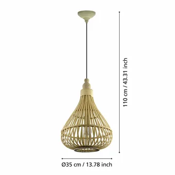 Taklampe Amsfield - 350 mm - Belysning - Innendørsbelysning & Lamper - Taklampe - Pendellamper & Hengelamper