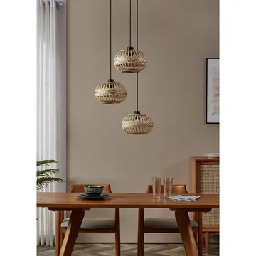 Taklampe Amsfield Rund med 3 Lamper - 48 cm - Belysning - Innendørsbelysning & Lamper - Taklampe - Pendellamper & Hengelamper
