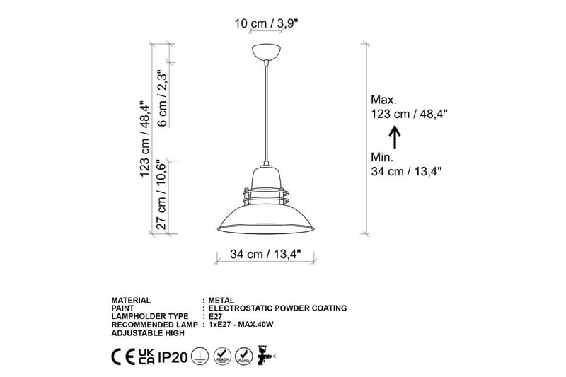 Taklampe Arsta gull - Gull - Belysning - Innendørsbelysning & Lamper - Taklampe - Pendellamper & Hengelamper
