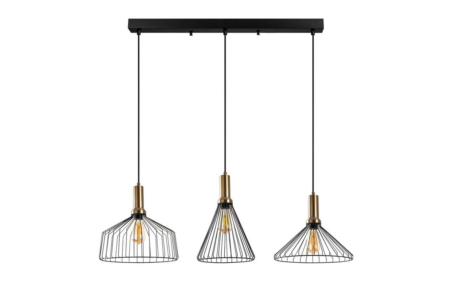 Taklampe Avenor svart / Antikk - Kobber/Svart