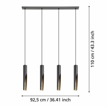 Taklampe Barbotto med 4 lamper - 6 cm - Belysning - Innendørsbelysning & Lamper - Taklampe - Pendellamper & Hengelamper