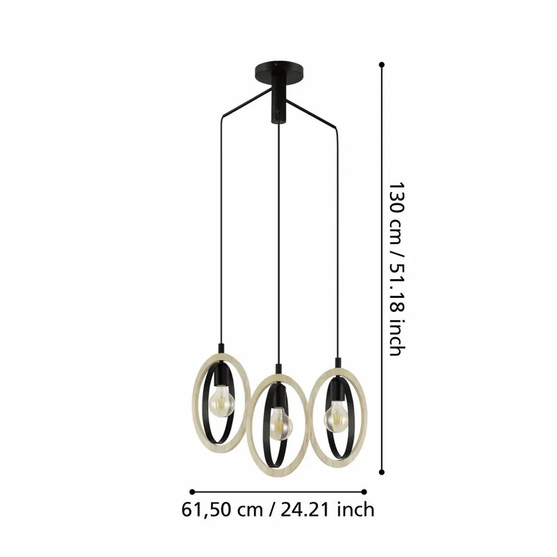 Taklampe Basildon - 61,5 cm - Belysning - Innendørsbelysning & Lamper - Taklampe - Pendellamper & Hengelamper