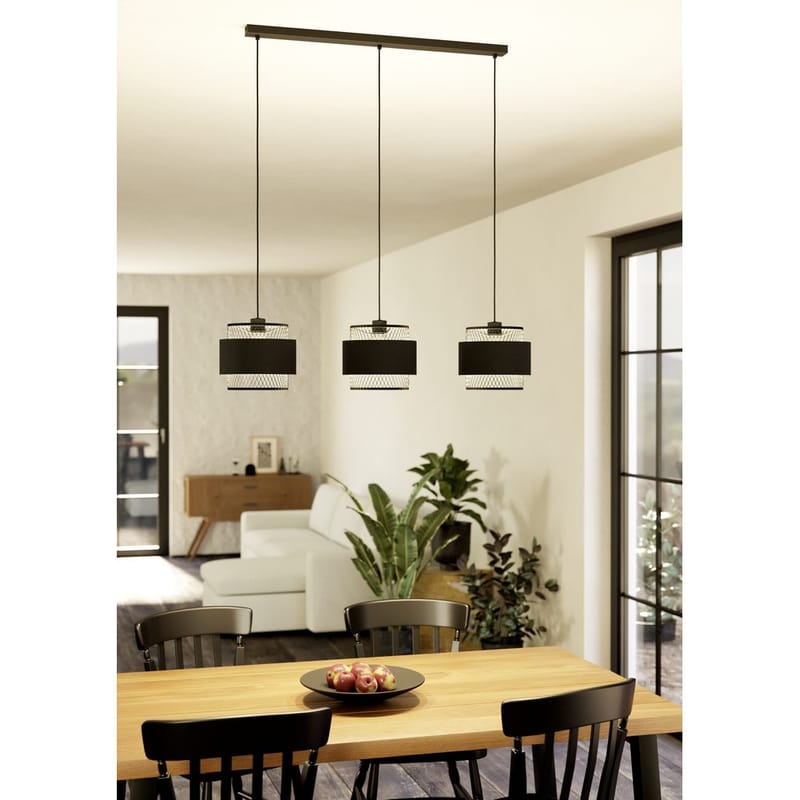 Taklampe Bazely med 3 lamper - 23 cm - Belysning - Innendørsbelysning & Lamper - Taklampe - Pendellamper & Hengelamper