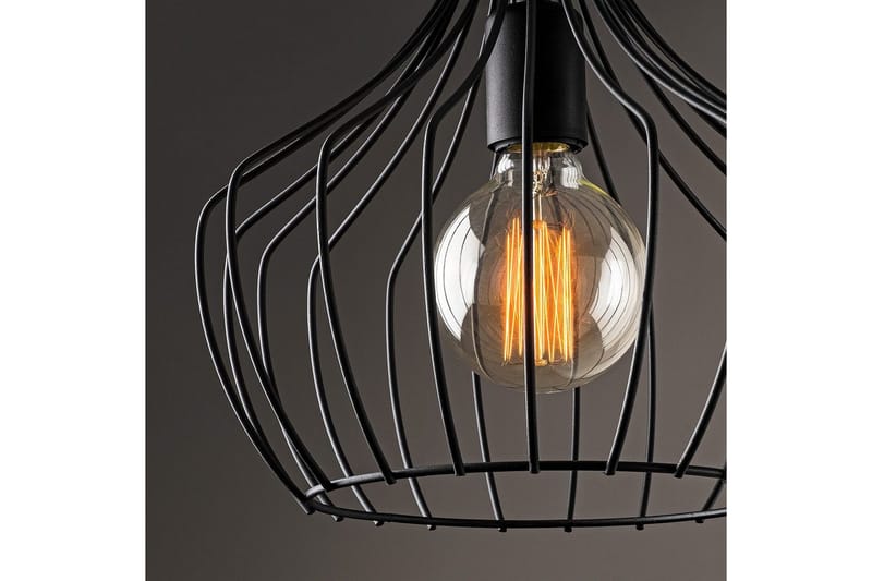 Taklampe Benro Svart - Svart - Belysning - Innendørsbelysning & Lamper - Taklampe - Pendellamper & Hengelamper