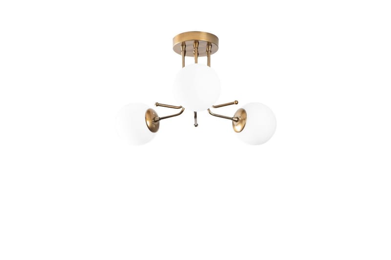 Taklampe Bhika Gull / Hvit - Gull / Hvit - Belysning - Innendørsbelysning & Lamper - Taklampe - Plafondlampe