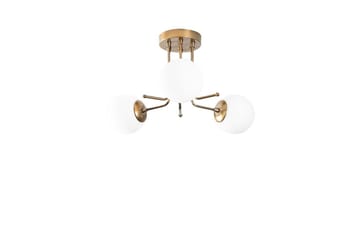 Taklampe Bhika Gull / Hvit - Gull / Hvit - Belysning - Innendørsbelysning & Lamper - Taklampe - Plafondlampe