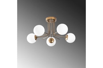 Taklampe Bhika Masafumie Fem Gull / Hvit - Gull/Hvit - Belysning - Innendørsbelysning & Lamper - Taklampe - Plafondlampe