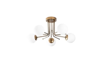 Taklampe Bhika Masafumie Fem Gull / Hvit - Gull/Hvit - Belysning - Innendørsbelysning & Lamper - Taklampe - Plafondlampe