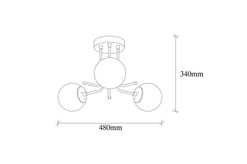 Taklampe Bhika Svart - Svart - Belysning - Innendørsbelysning & Lamper - Taklampe - Pendellamper & Hengelamper