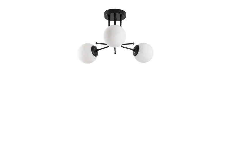 Taklampe Bhika Svart, Svart