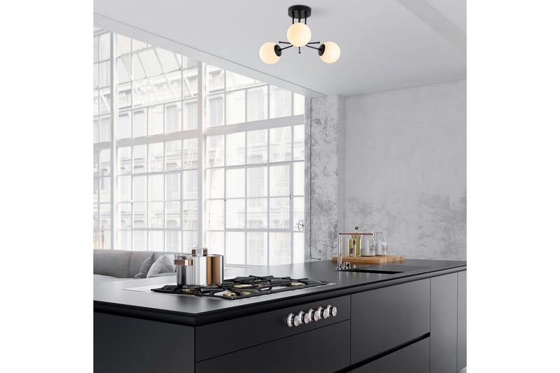 Taklampe Bhika Svart - Svart - Belysning - Innendørsbelysning & Lamper - Taklampe - Pendellamper & Hengelamper