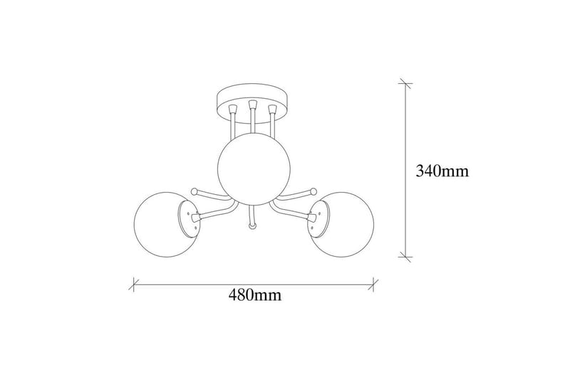 Taklampe Bhika Svart - Svart - Belysning - Innendørsbelysning & Lamper - Taklampe - Pendellamper & Hengelamper