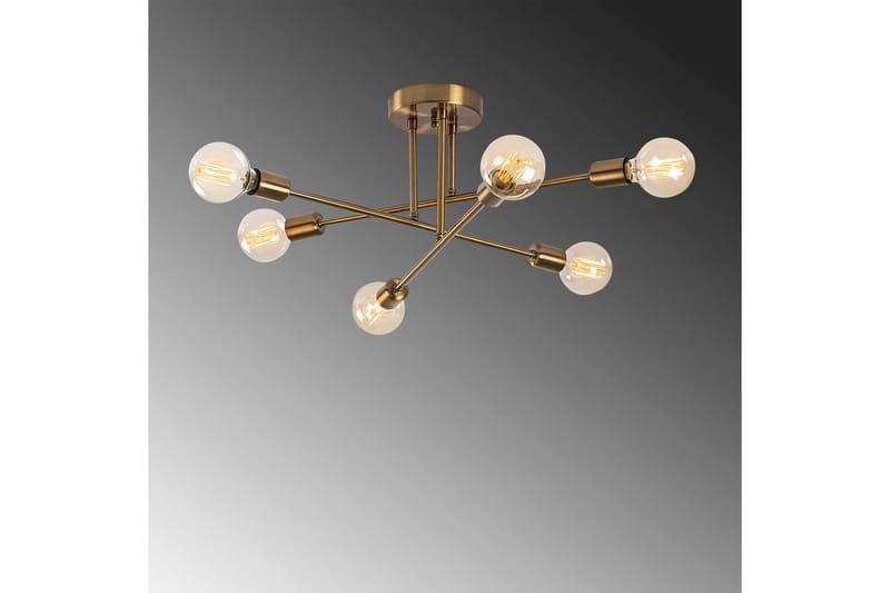 Taklampe Blomst Kobber - Gull - Belysning - Innendørsbelysning & Lamper - Taklampe - Plafondlampe