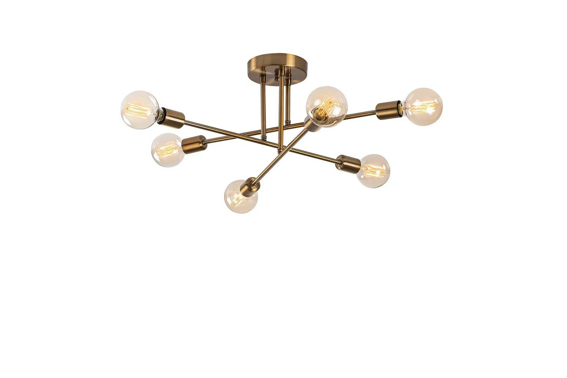 Taklampe Blomst Kobber - Gull