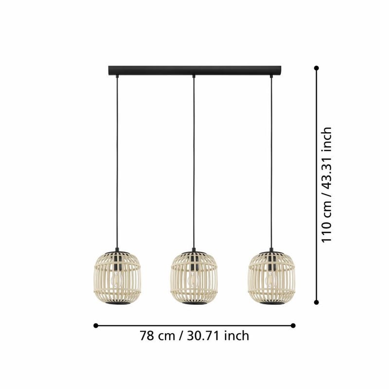 Taklampe Bordesley - 21 cm - Belysning - Innendørsbelysning & Lamper - Taklampe - Pendellamper & Hengelamper