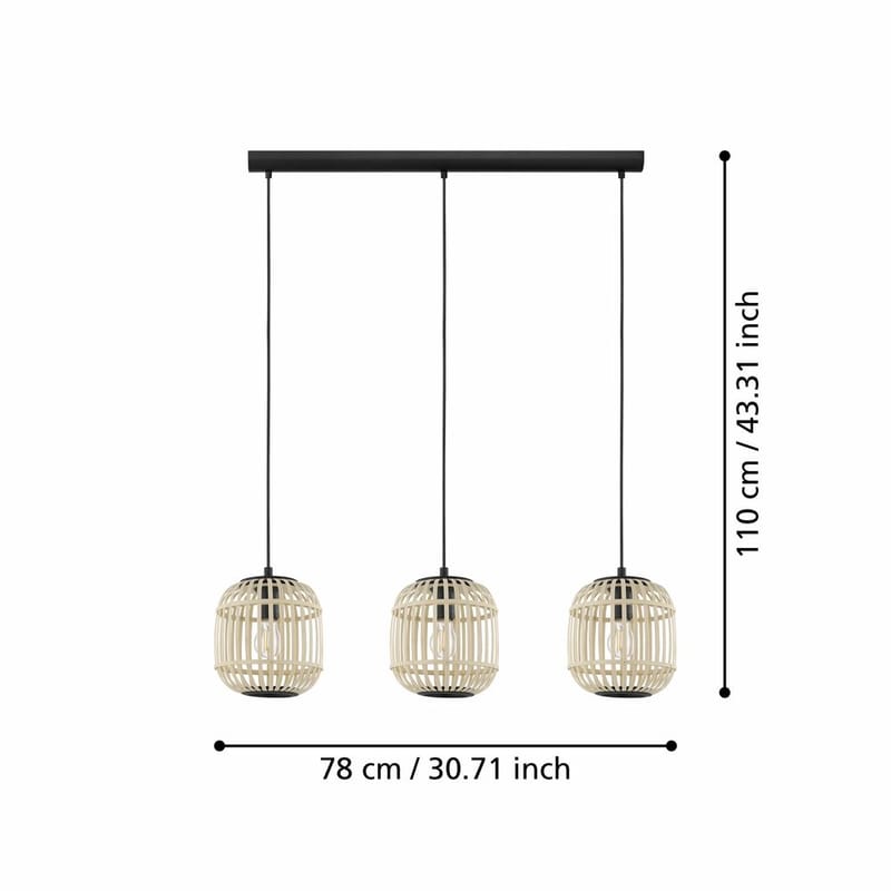 Taklampe Bordesley - 21 cm - Belysning - Innendørsbelysning & Lamper - Taklampe - Pendellamper & Hengelamper