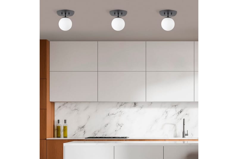 Taklampe Brønn (20 x 25 x 25 cm) Svart / Gul - Svart / Gul - Belysning - Innendørsbelysning & Lamper - Taklampe - Plafondlampe