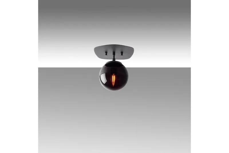 Taklampe Brønn (20 x 25 x 25 cm) Svart, Svart