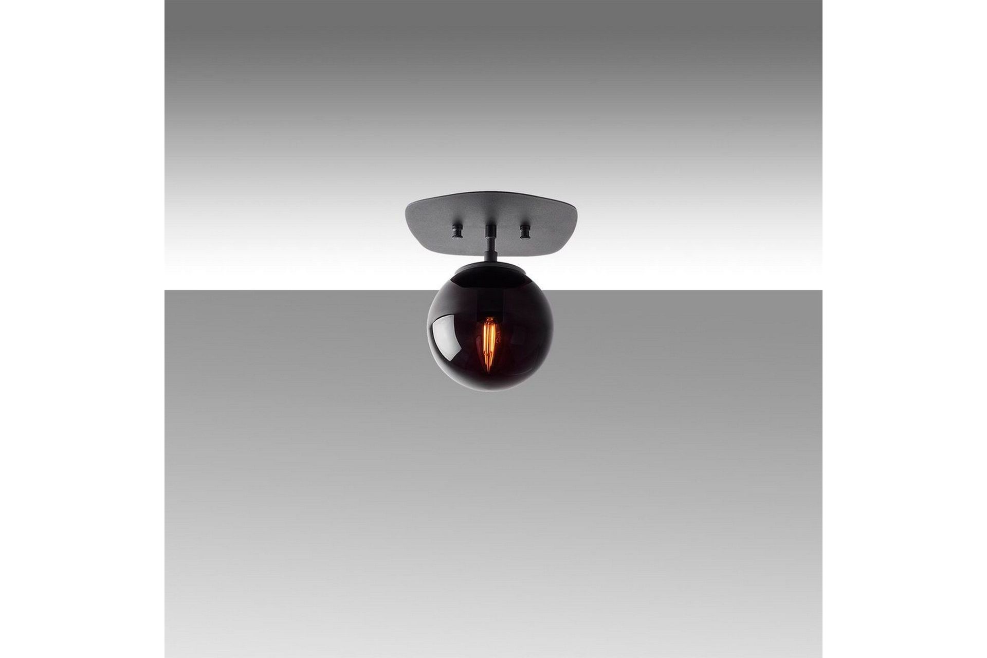 Taklampe Brønn (20 x 25 x 25 cm) Svart - Svart