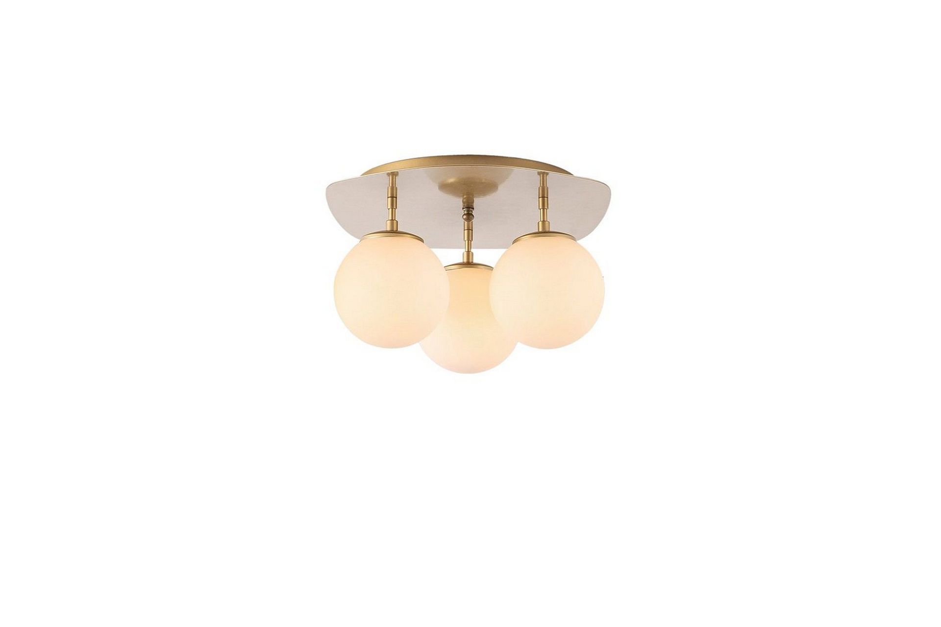 Taklampe Brønn Trippel Gull - Gull