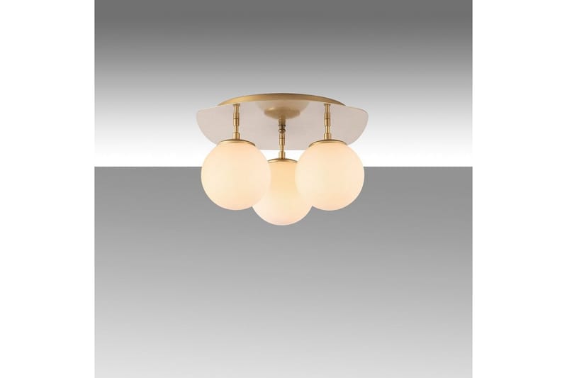 Taklampe Brønn Trippel Gull - Gull - Belysning - Innendørsbelysning & Lamper - Taklampe - Plafondlampe