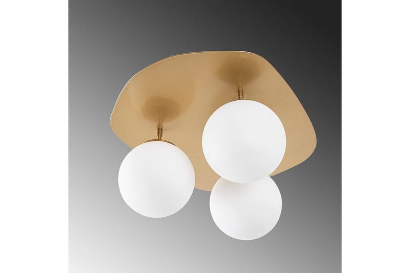 Taklampe Brønn Trippel Gull - Gull - Belysning - Innendørsbelysning & Lamper - Taklampe - Plafondlampe