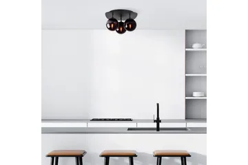 Taklampe Brønn Trippel Svart - Svart - Belysning - Innendørsbelysning & Lamper - Taklampe - Plafondlampe