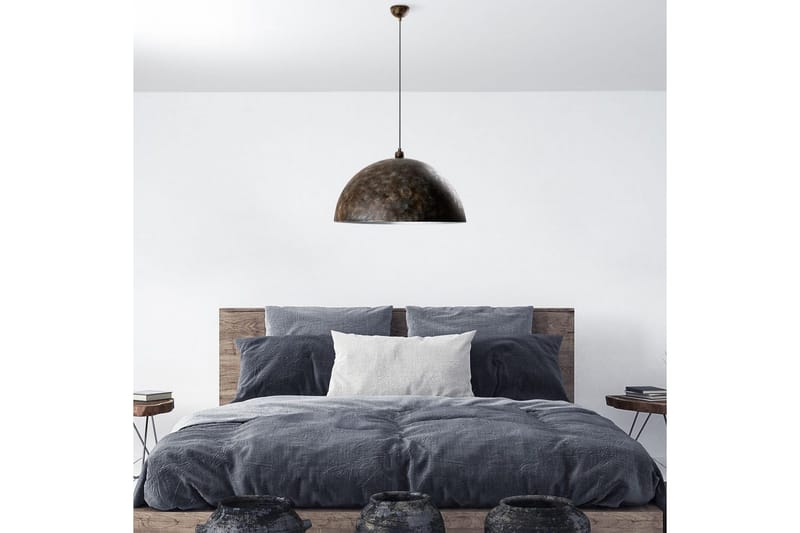 Taklampe Brena Enkelt Sokkel Antikvitet - Brun - Belysning - Innendørsbelysning & Lamper - Taklampe - Pendellamper & Hengelamper