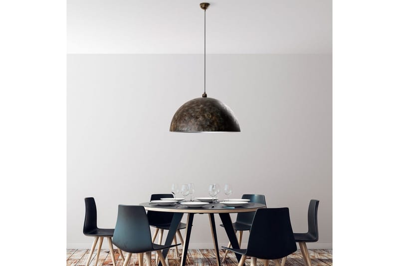 Taklampe Brena Enkelt Sokkel Antikvitet - Brun - Belysning - Innendørsbelysning & Lamper - Taklampe - Pendellamper & Hengelamper