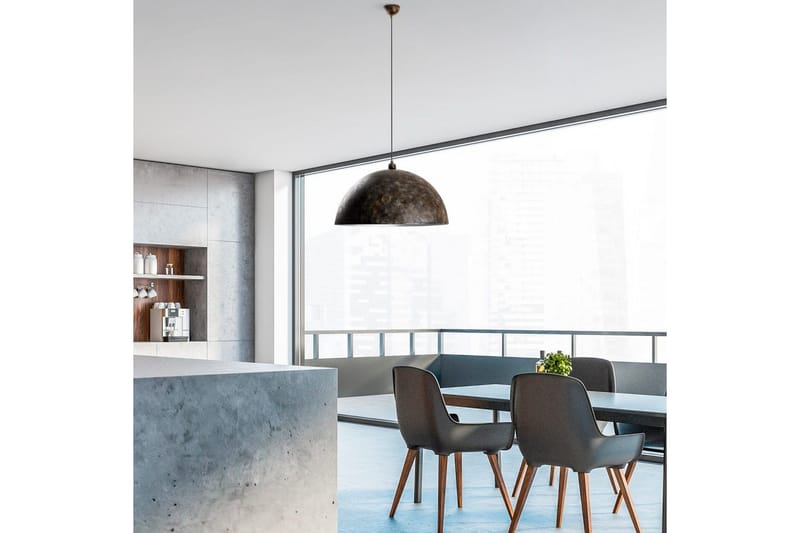 Taklampe Brena Enkelt Sokkel Antikvitet - Brun - Belysning - Innendørsbelysning & Lamper - Taklampe - Pendellamper & Hengelamper