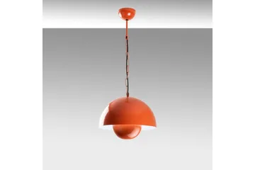 Taklampe Brena Enkelt Sokkel Oransje - Oransje - Belysning - Innendørsbelysning & Lamper - Taklampe - Pendellamper & Hengelamper