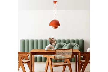 Taklampe Brena Enkelt Sokkel Oransje - Oransje - Belysning - Innendørsbelysning & Lamper - Taklampe - Pendellamper & Hengelamper