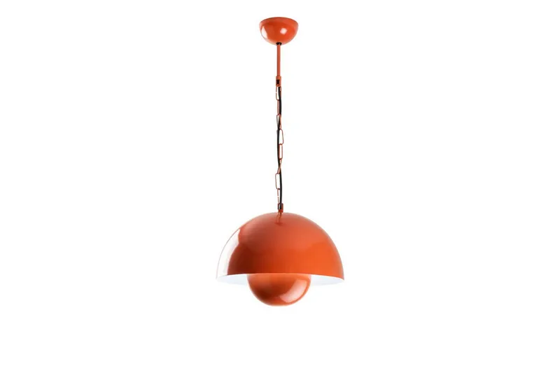 Taklampe Brena Enkelt Sokkel Oransje, Oransje