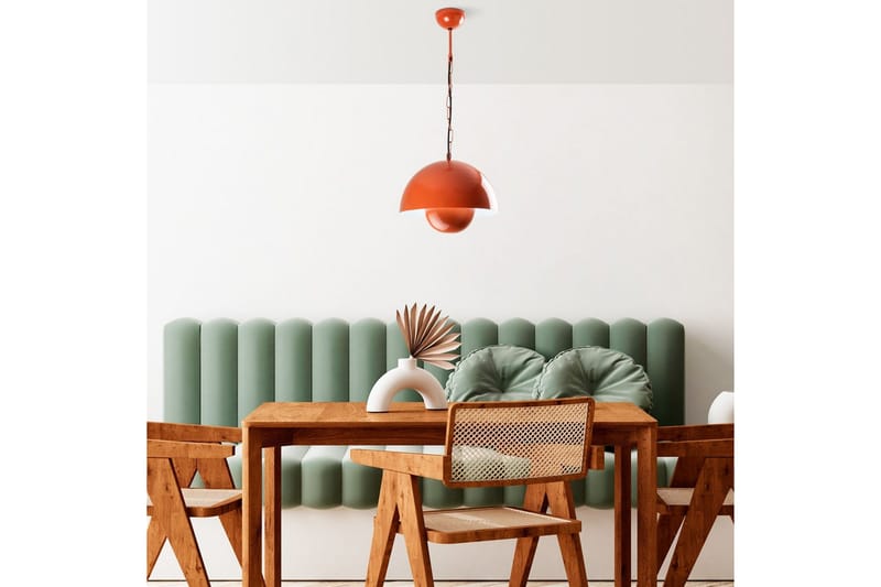 Taklampe Brena Enkelt Sokkel Oransje - Oransje - Belysning - Innendørsbelysning & Lamper - Taklampe - Pendellamper & Hengelamper