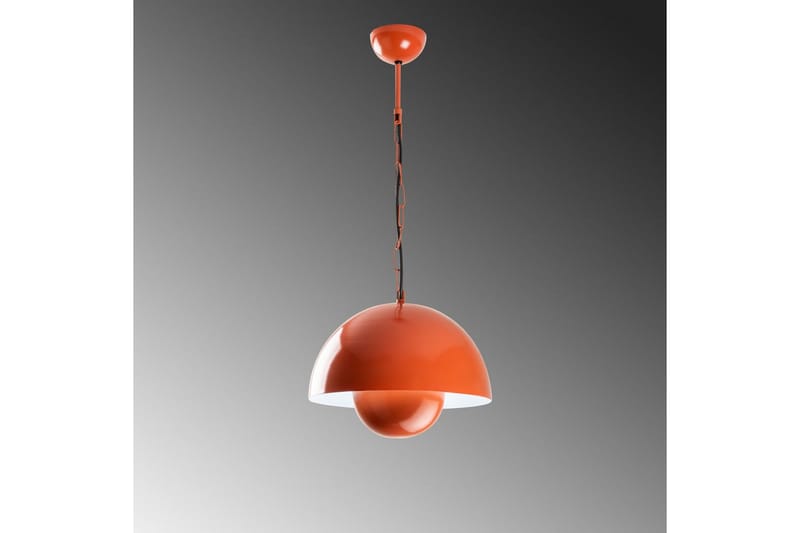 Taklampe Brena Enkelt Sokkel Oransje - Oransje - Belysning - Innendørsbelysning & Lamper - Taklampe - Pendellamper & Hengelamper