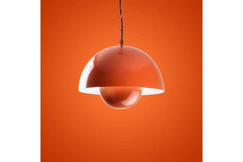 Taklampe Brena Enkelt Sokkel Oransje - Oransje - Belysning - Innendørsbelysning & Lamper - Taklampe - Pendellamper & Hengelamper