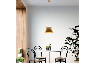 Taklampe Brena Gull Enkelt Sokkel - 30 x 30 x 111 cm - Belysning - Innendørsbelysning & Lamper - Taklampe - Pendellamper & Hengelamper