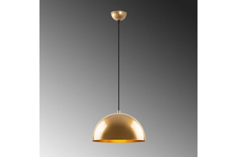 Taklampe Brena Gull Enkelt Sokkel - 30 x 30 x 111 cm - Belysning - Innendørsbelysning & Lamper - Taklampe - Pendellamper & Hengelamper