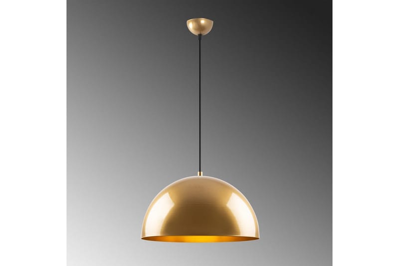 Taklampe Brena Gull Enkelt Sokkel - 40 x 40 x 116 cm - Belysning - Innendørsbelysning & Lamper - Taklampe - Pendellamper & Hengelamper