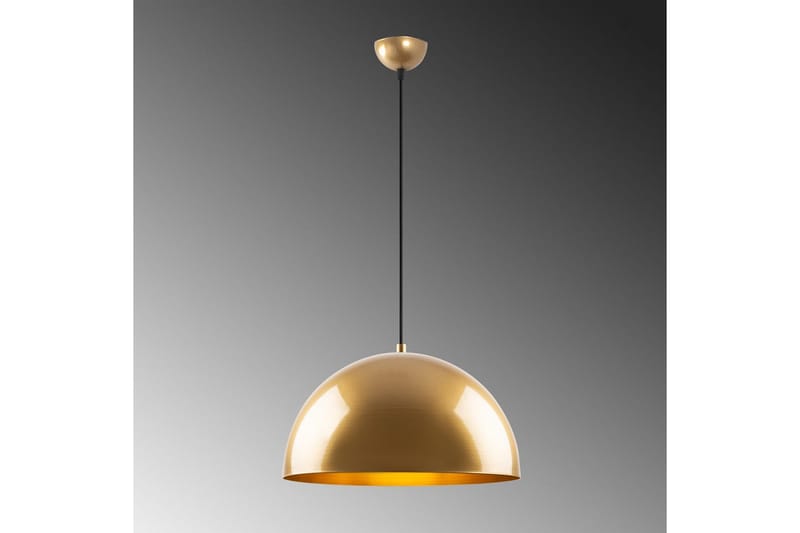 Taklampe Brena Gull Enkelt Sokkel - 40 x 40 x 116 cm - Belysning - Innendørsbelysning & Lamper - Taklampe - Pendellamper & Hengelamper