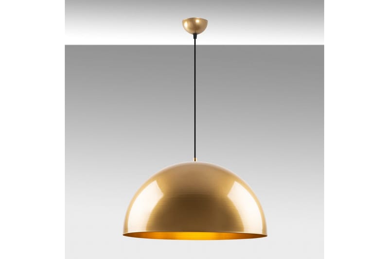 Taklampe Brena Gull Enkelt Sokkel - 50 x 50 x 121 cm - Belysning - Innendørsbelysning & Lamper - Taklampe - Pendellamper & Hengelamper