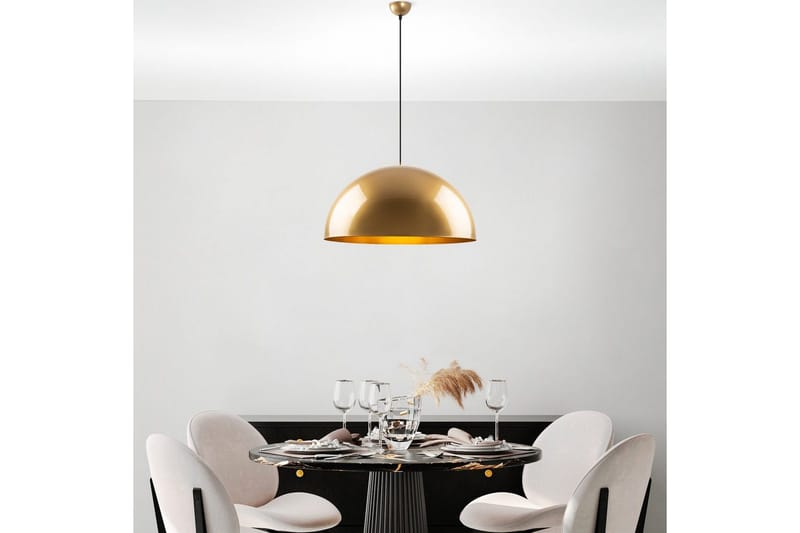 Taklampe Brena Gull Enkelt Sokkel - 60 x 60 x 126 cm - Belysning - Innendørsbelysning & Lamper - Taklampe - Pendellamper & Hengelamper