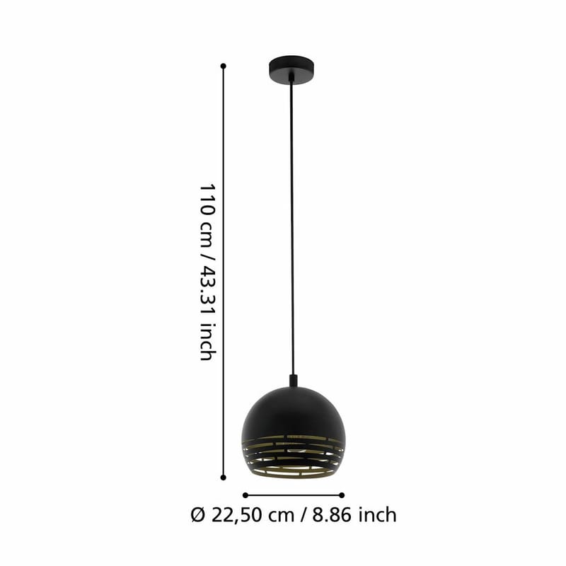 Taklampe Camastra - 22,5 cm - Belysning - Innendørsbelysning & Lamper - Taklampe - Pendellamper & Hengelamper