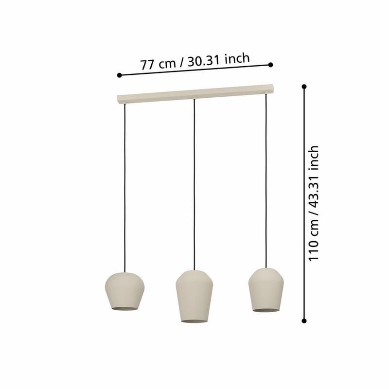 Taklampe Cambaito - 19,5 cm - Belysning - Innendørsbelysning & Lamper - Taklampe - Pendellamper & Hengelamper