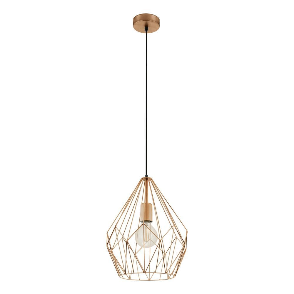 Taklampe Carlton - Kobber